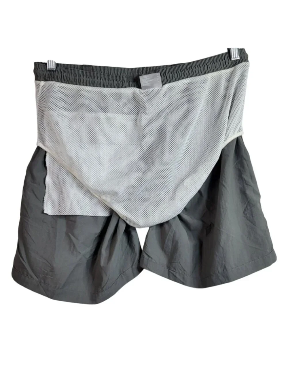 Columbia Mens PFG Swim Shorts Gray Medium Drawstring Pockets Omni-Shade Nylon